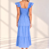 'Christina' Ruffle Sleeve Dress WOMEN'S DRESS for women resort wear - Seaspice Resort Wear