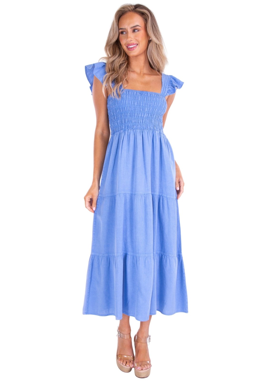 'Christina' Ruffle Sleeve Dress WOMEN'S DRESS for women resort wear - Seaspice Resort Wear