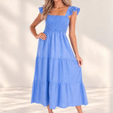 'Christina' Ruffle Sleeve Dress WOMEN'S DRESS for women resort wear - Seaspice Resort Wear