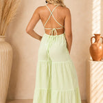 'Clare' Backless Halter Jumpsuit WOMEN'S JUMPSUIT for women resort wear - Seaspice Resort Wear