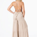 'Clare' Backless Halter Jumpsuit WOMEN'S JUMPSUIT for women resort wear - Seaspice Resort Wear