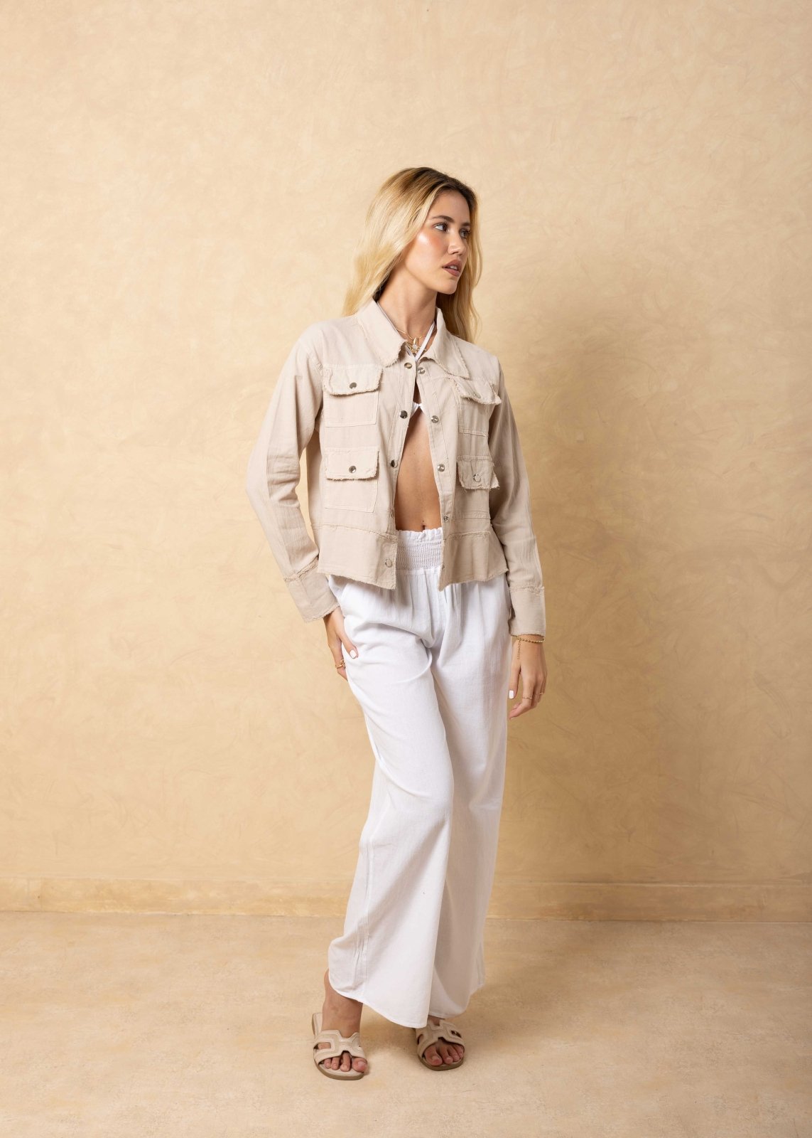 'Cleo' Cotton Jacket WOMEN'S JACKET for women resort wear - Seaspice Resort Wear