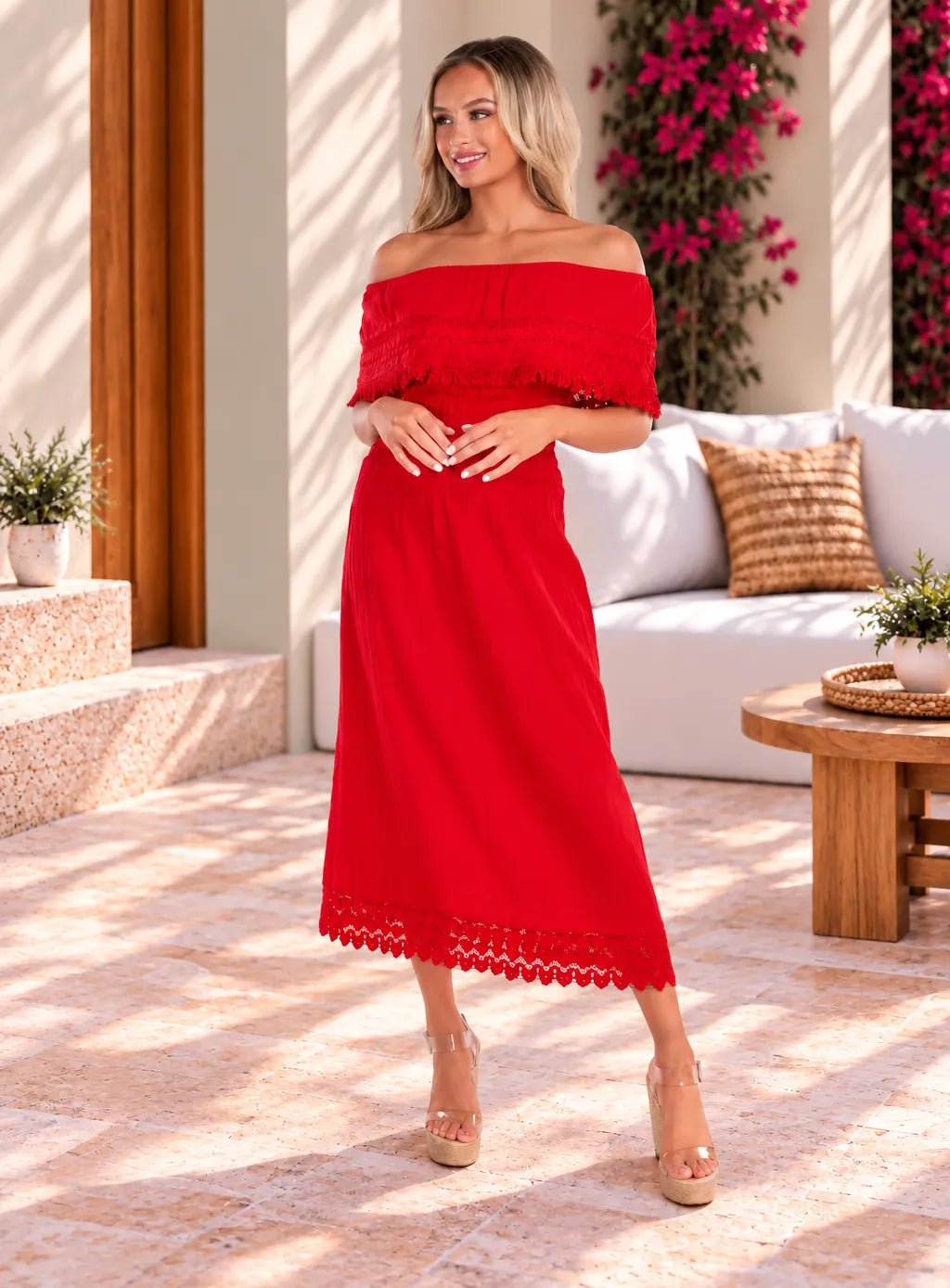 'Constance' Off Shoulder Maxi Dress WOMEN'S DRESS for women resort wear - Seaspice Resort Wear