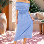 'Constance' Off Shoulder Maxi Dress WOMEN'S DRESS for women resort wear - Seaspice Resort Wear