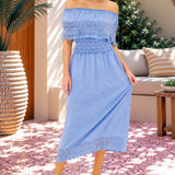 'Constance' Off Shoulder Maxi Dress WOMEN'S DRESS for women resort wear - Seaspice Resort Wear