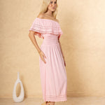 'Constance' Off Shoulder Maxi Dress WOMEN'S DRESS for women resort wear - Seaspice Resort Wear