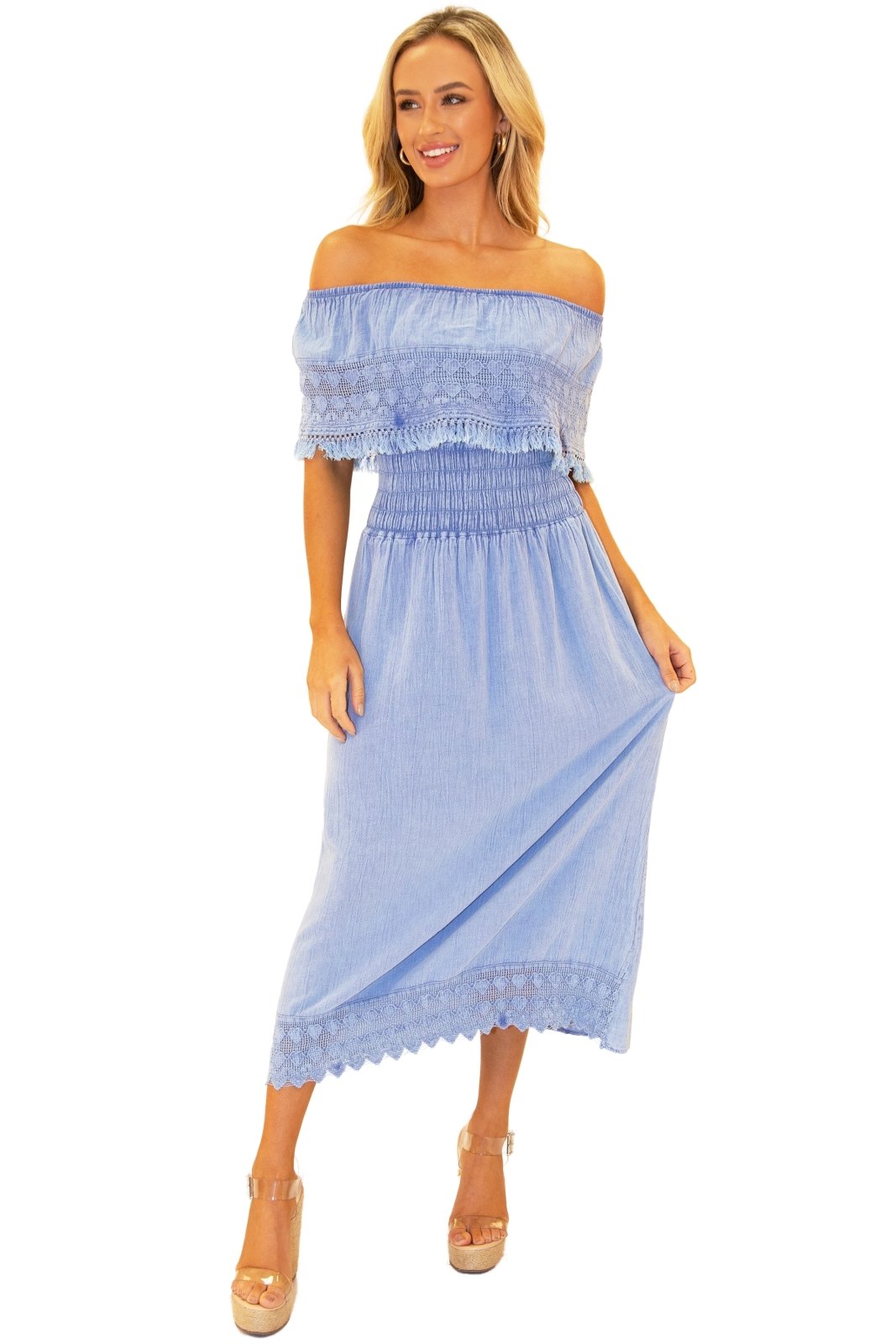 'Constance' Off Shoulder Maxi Dress WOMEN'S DRESS for women resort wear - Seaspice Resort Wear