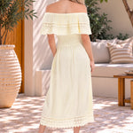 'Constance' Off Shoulder Maxi Dress WOMEN'S DRESS for women resort wear - Seaspice Resort Wear