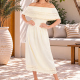 'Constance' Off Shoulder Maxi Dress WOMEN'S DRESS for women resort wear - Seaspice Resort Wear