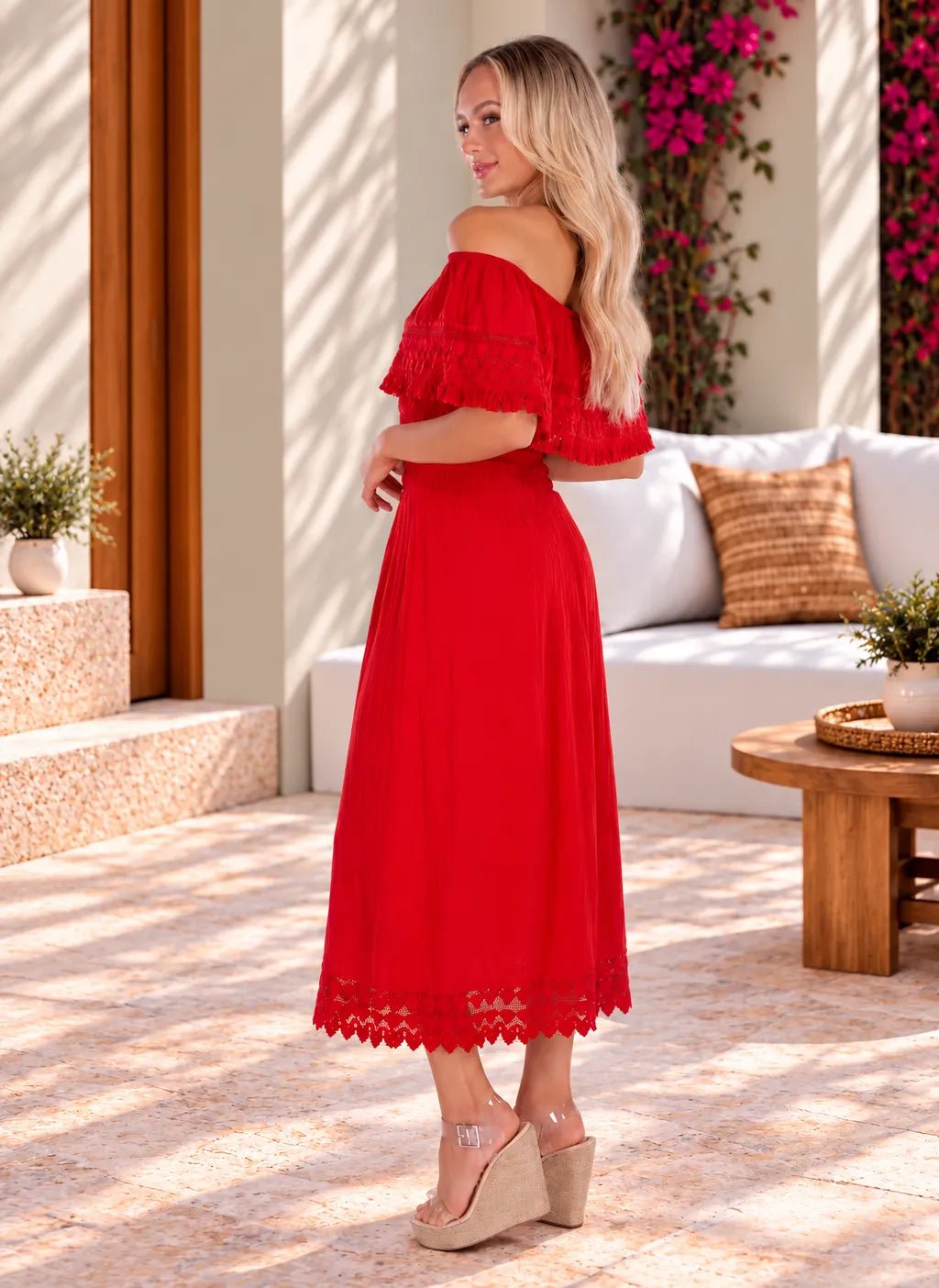 'Constance' Off Shoulder Maxi Dress WOMEN'S DRESS for women resort wear - Seaspice Resort Wear