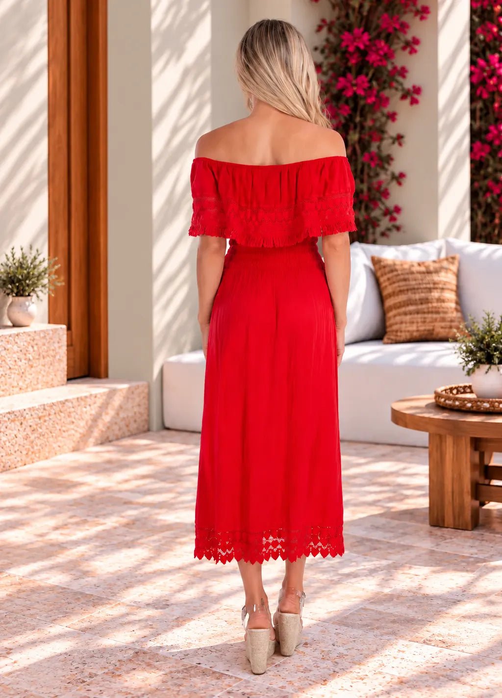 'Constance' Off Shoulder Maxi Dress WOMEN'S DRESS for women resort wear - Seaspice Resort Wear