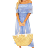 'Constance' Off Shoulder Maxi Dress
