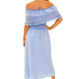 'Constance' Off Shoulder Maxi Dress