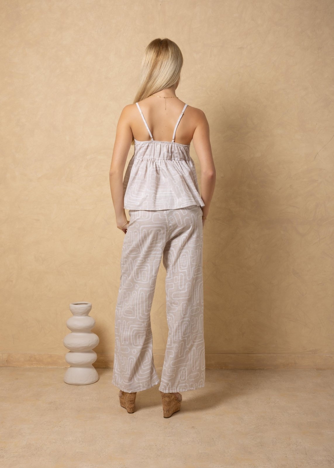 'Corinna' Babydoll Print Top WOMEN'S TOP for women resort wear - Seaspice Resort Wear