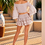 'Dahlia' Ruffle Mini Skirt WOMEN'S SKIRT for women resort wear - Seaspice Resort Wear