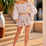 'Dahlia' Ruffle Mini Skirt WOMEN'S SKIRT for women resort wear - Seaspice Resort Wear