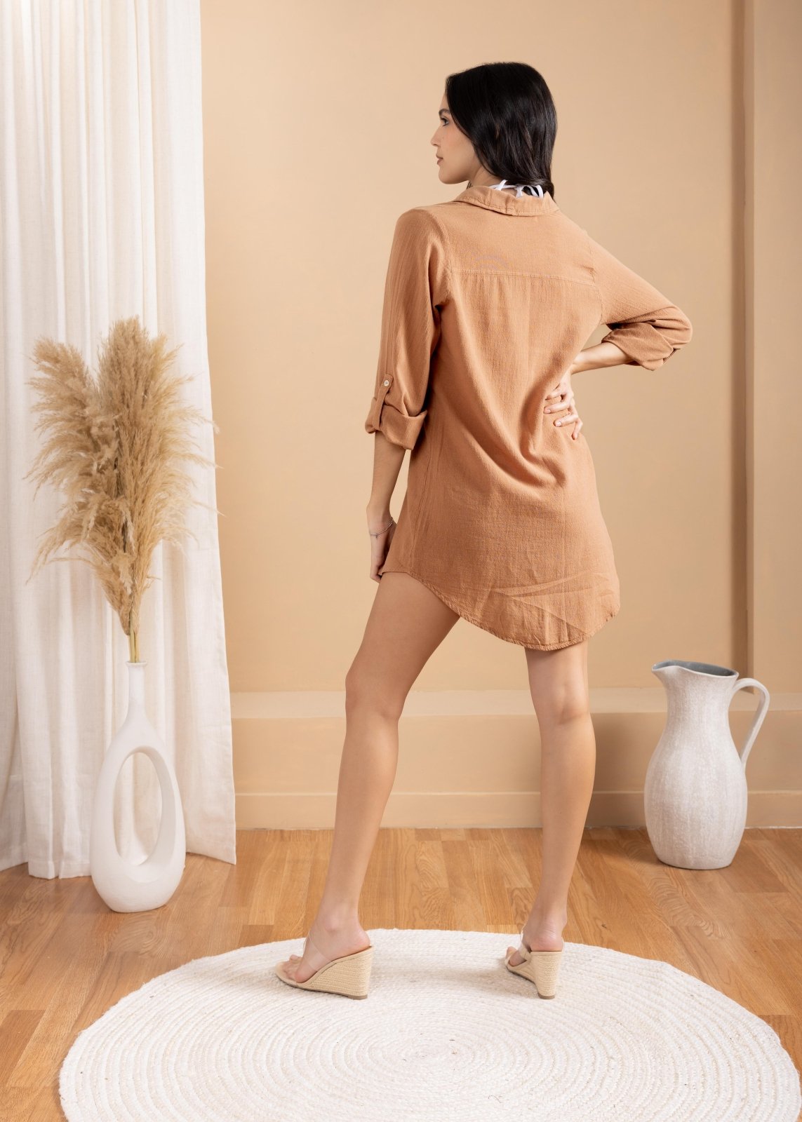 'Dune' Button - Down Cover - Up WOMEN'S DRESS for women resort wear - Seaspice Resort Wear