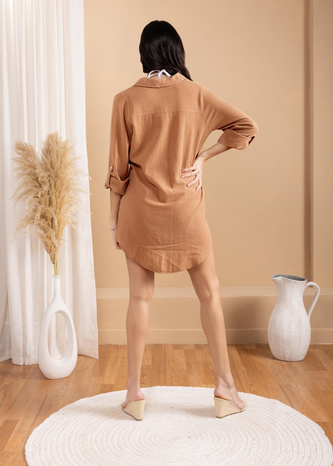 'Dune' Button - Down Cover - Up WOMEN'S DRESS for women resort wear - Seaspice Resort Wear