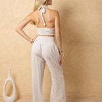 'Elara' Smocked Halter Top WOMEN'S TOP for women resort wear - Seaspice Resort Wear