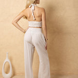 'Elara' Smocked Halter Top WOMEN'S TOP for women resort wear - Seaspice Resort Wear