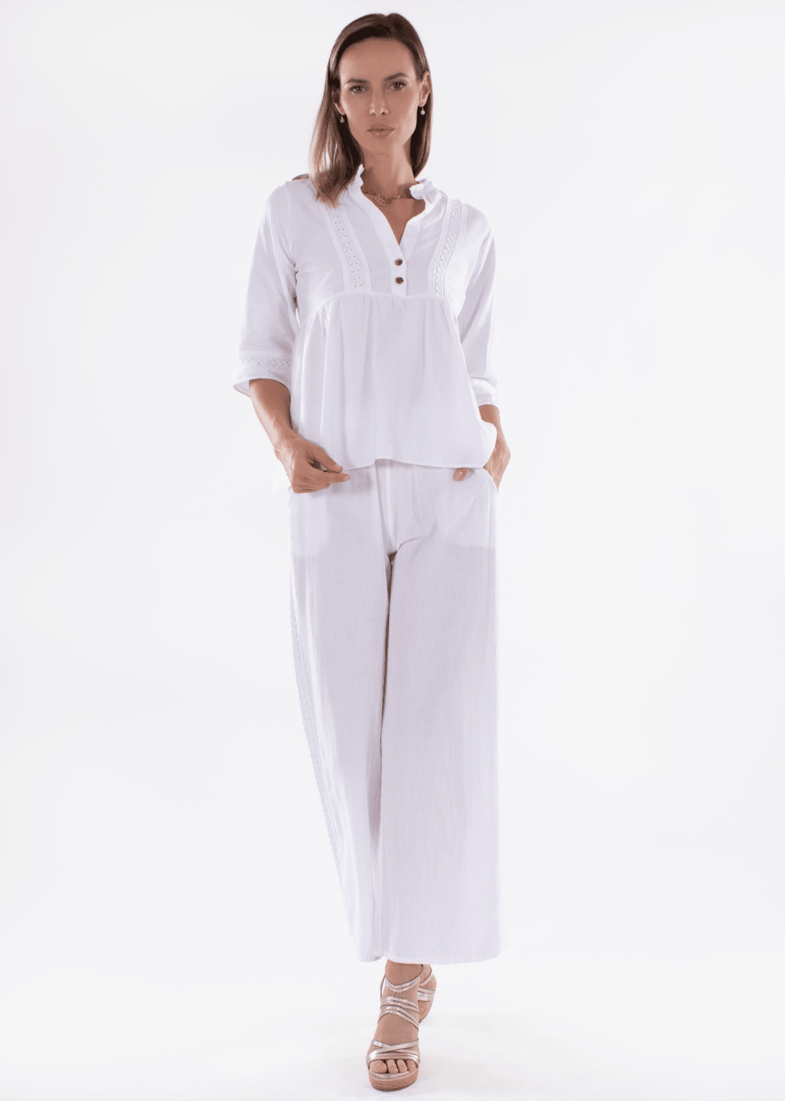 'Emely' Long Sleeve Blouse WOMEN'S TOP for women resort wear - Seaspice Resort Wear