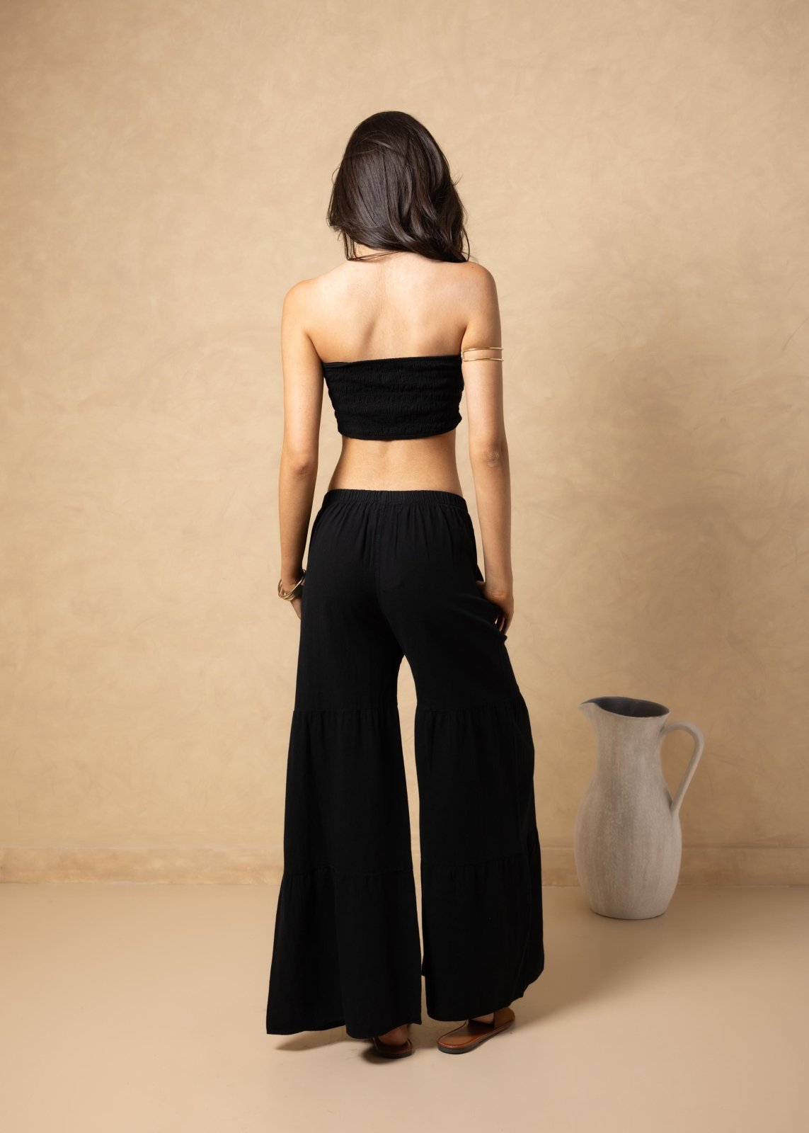 'Emiliana' Tiered Flare Pants WOMEN'S PANTS for women resort wear - Seaspice Resort Wear