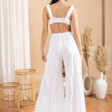 'Emiliana' Tiered Flare Pants WOMEN'S PANTS for women resort wear - Seaspice Resort Wear