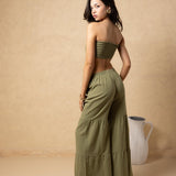 'Emiliana' Tiered Flare Pants WOMEN'S PANTS for women resort wear - Seaspice Resort Wear