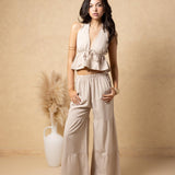 'Emiliana' Tiered Flare Pants WOMEN'S PANTS for women resort wear - Seaspice Resort Wear