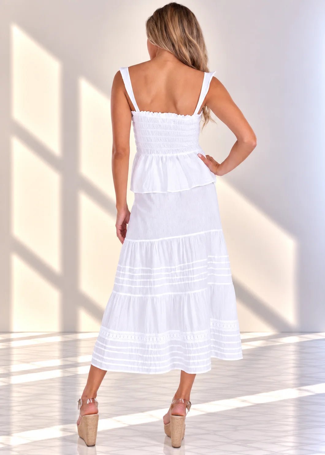 'Felicia' Shirred Top WOMEN'S TOP for women resort wear - Seaspice Resort Wear