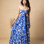 'Flavia' Cutout Print Maxi Dress WOMEN'S DRESS for women resort wear - Seaspice Resort Wear