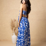 'Flavia' Cutout Print Maxi Dress WOMEN'S DRESS for women resort wear - Seaspice Resort Wear