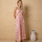 'Flavia' Cutout Print Maxi Dress WOMEN'S DRESS for women resort wear - Seaspice Resort Wear