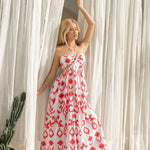 'Flavia' Cutout Print Maxi Dress WOMEN'S DRESS for women resort wear - Seaspice Resort Wear