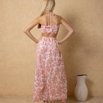 'Flavia' Cutout Print Maxi Dress WOMEN'S DRESS for women resort wear - Seaspice Resort Wear