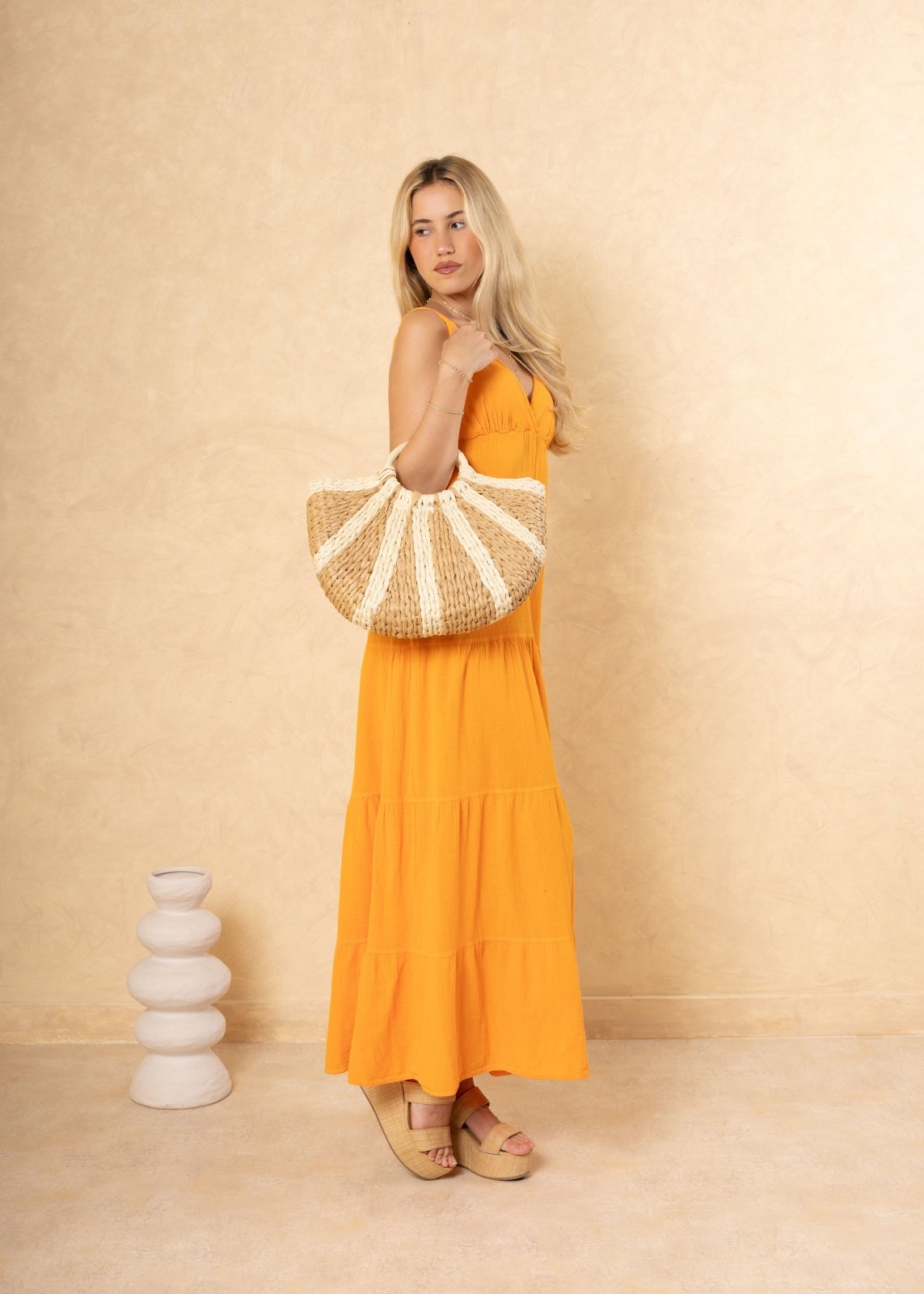 'Frances' Bag Made Of Natural Materials ACCESSORIES for women resort wear - Seaspice Resort Wear