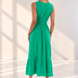 'Gabrielle' Tiered Crochet Maxi Dress WOMEN'S DRESS for women resort wear - Seaspice Resort Wear