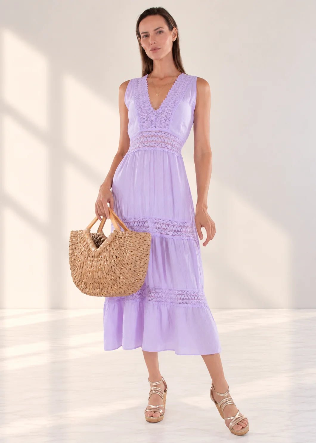 'Gabrielle' Tiered Crochet Maxi Dress WOMEN'S DRESS for women resort wear - Seaspice Resort Wear