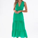 'Gabrielle' Tiered Crochet Maxi Dress WOMEN'S DRESS for women resort wear - Seaspice Resort Wear