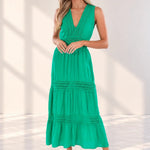 'Gabrielle' Tiered Crochet Maxi Dress WOMEN'S DRESS for women resort wear - Seaspice Resort Wear