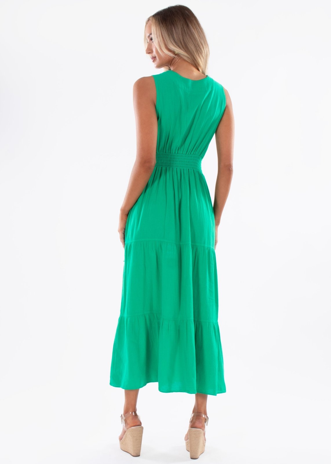 'Gabrielle' Tiered Crochet Maxi Dress WOMEN'S DRESS for women resort wear - Seaspice Resort Wear