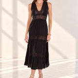 'Gabrielle' Tiered Crochet Maxi Dress WOMEN'S DRESS for women resort wear - Seaspice Resort Wear