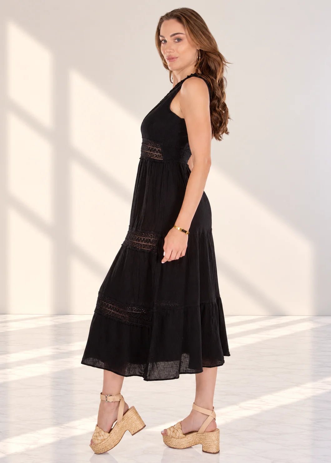 'Gabrielle' Tiered Crochet Maxi Dress WOMEN'S DRESS for women resort wear - Seaspice Resort Wear