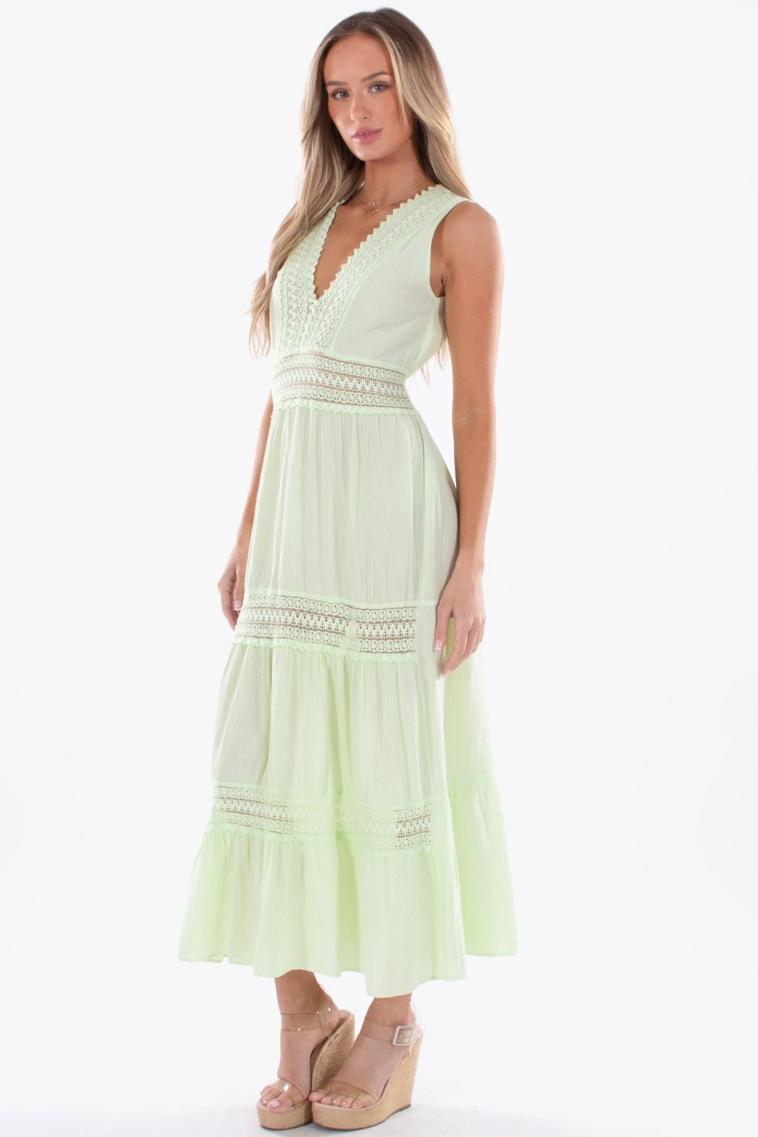 'Gabrielle' Tiered Crochet Maxi Dress WOMEN'S DRESS for women resort wear - Seaspice Resort Wear
