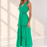 'Gabrielle' Tiered Crochet Maxi Dress WOMEN'S DRESS for women resort wear - Seaspice Resort Wear