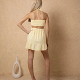 'Gaia' Cutout Mini Dress WOMEN'S DRESS for women resort wear - Seaspice Resort Wear