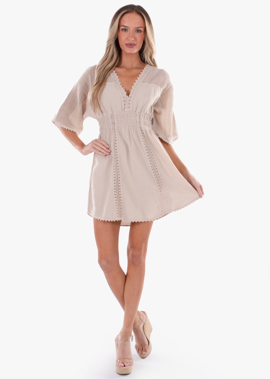 'Gianna' Short Sleeve Tunic Dress WOMEN'S DRESS for women resort wear - Seaspice Resort Wear