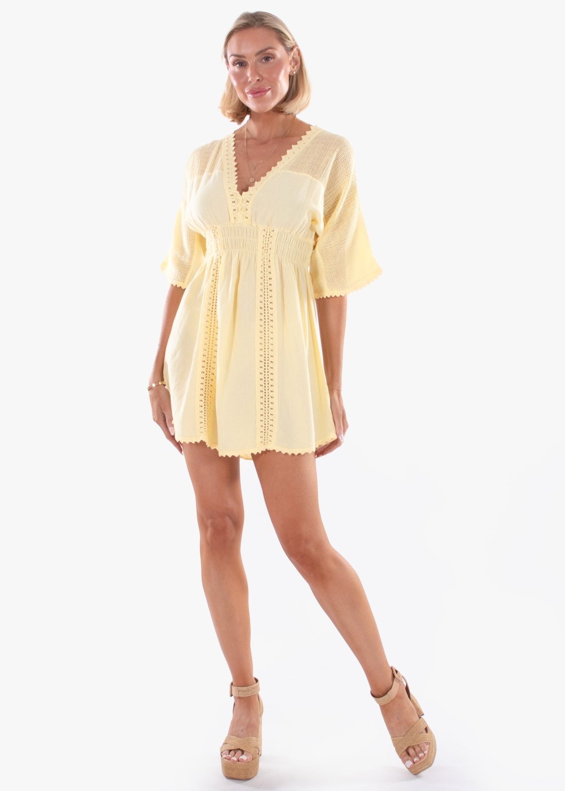 'Gianna' Short Sleeve Tunic Dress WOMEN'S DRESS for women resort wear - Seaspice Resort Wear