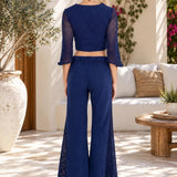 'Gigi' Mesh Sleeve Crop Top WOMEN'S TOP for women resort wear - Seaspice Resort Wear