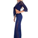'Gigi' Mesh Sleeve Crop Top